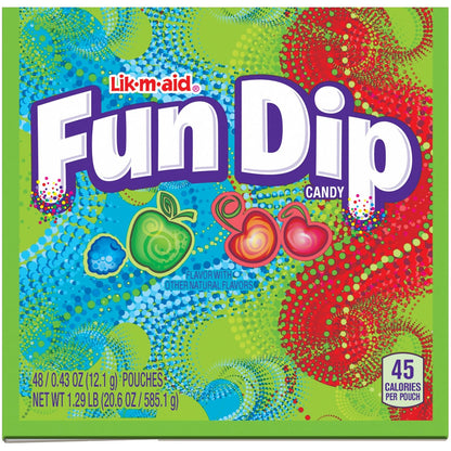 Assorted Fun Dip party pack with candy sticks