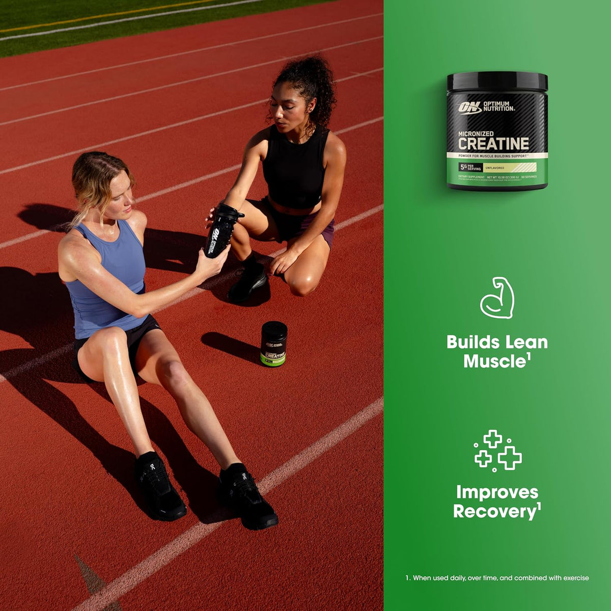 Unflavored micronized creatine monohydrate for training