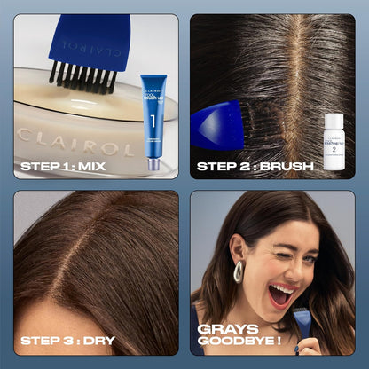 At-home root touch up hair color by Clairol
