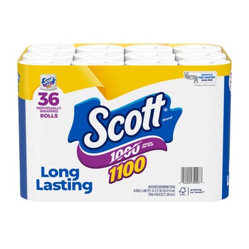 Scott 1-ply bath tissue 36 roll pack