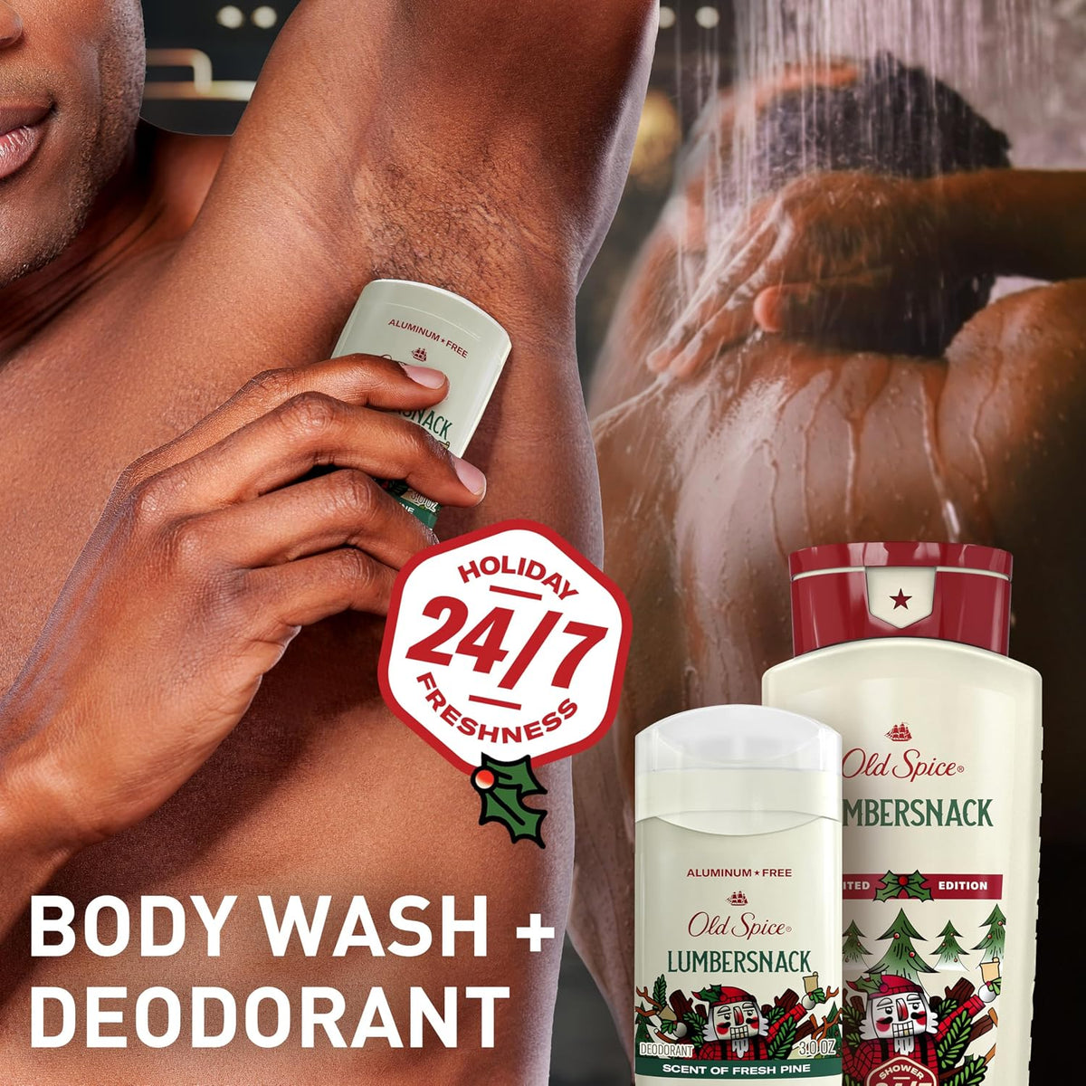 Old Spice Holidude Collection festive body wash