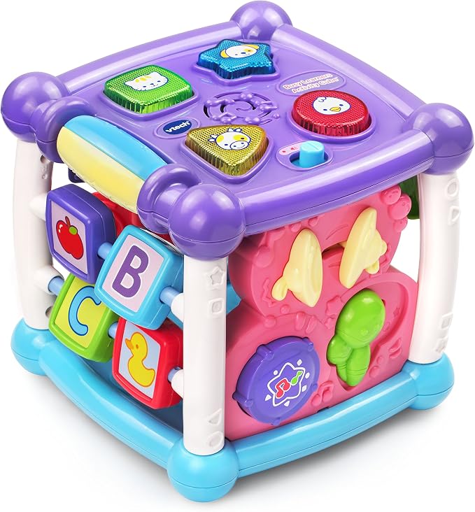VTech activity cube with lights and buttons