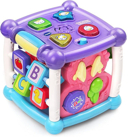 VTech activity cube with lights and buttons