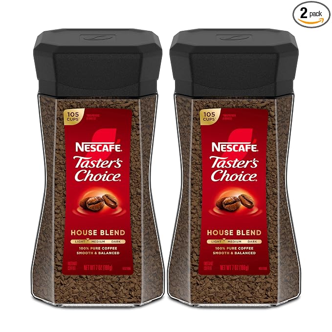 NESCAFÉ Taster's Choice House Blend instant coffee two jars
