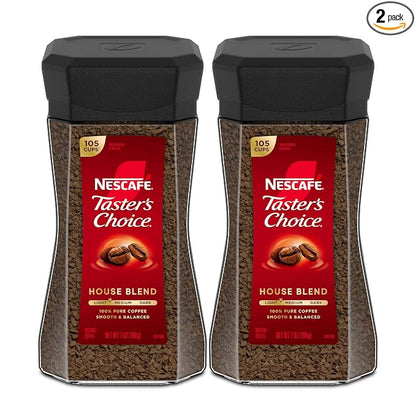 NESCAFÉ Taster's Choice House Blend instant coffee two jars