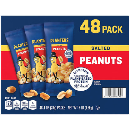 Single serve PLANTERS salted peanut bag