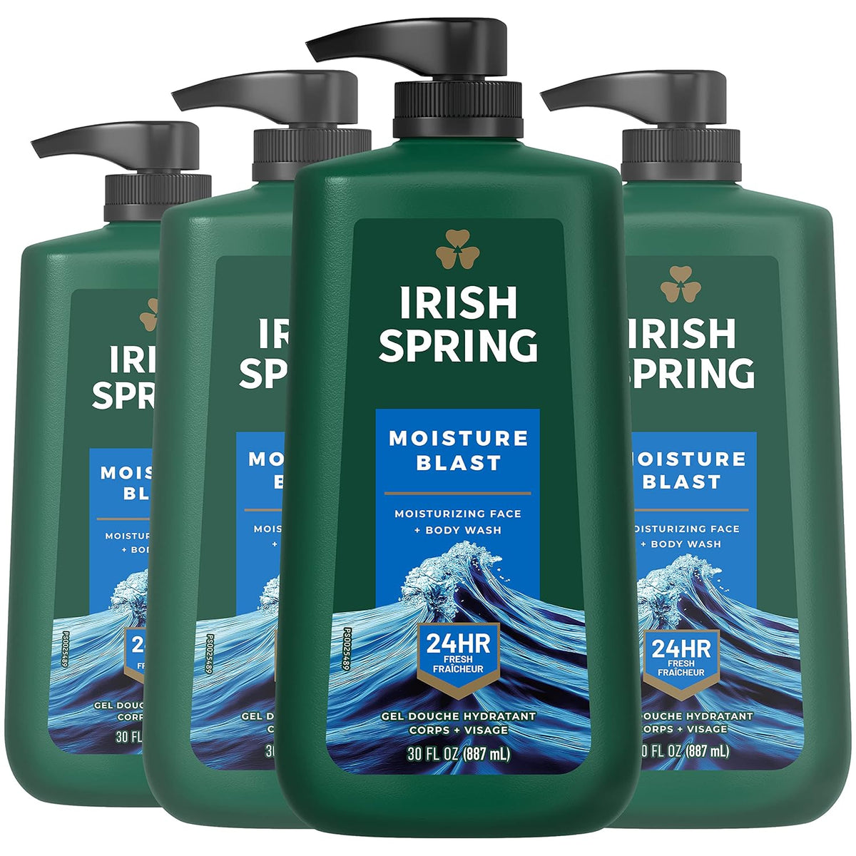 Irish Spring Moisture Blast body wash pump bottle