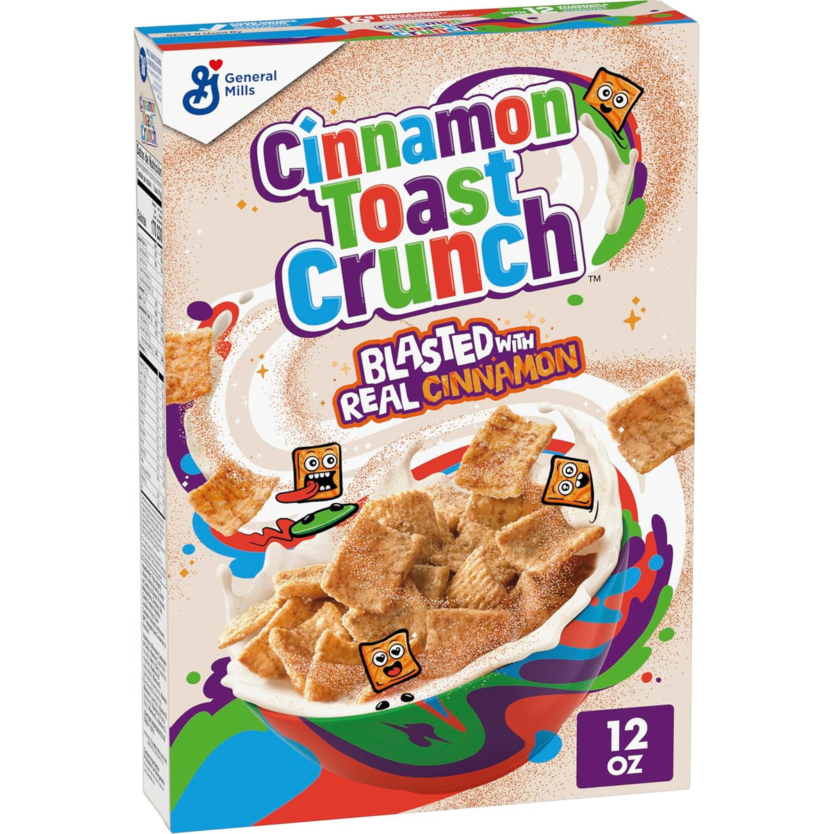 Crispy cinnamon sugar cereal squares