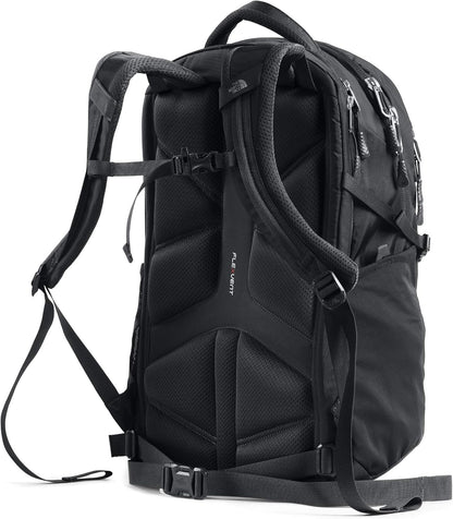 Black casual backpack with front organizer pockets
