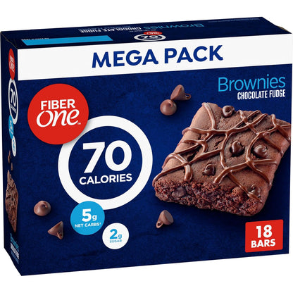 Fiber One chocolate fudge brownie bars mega pack