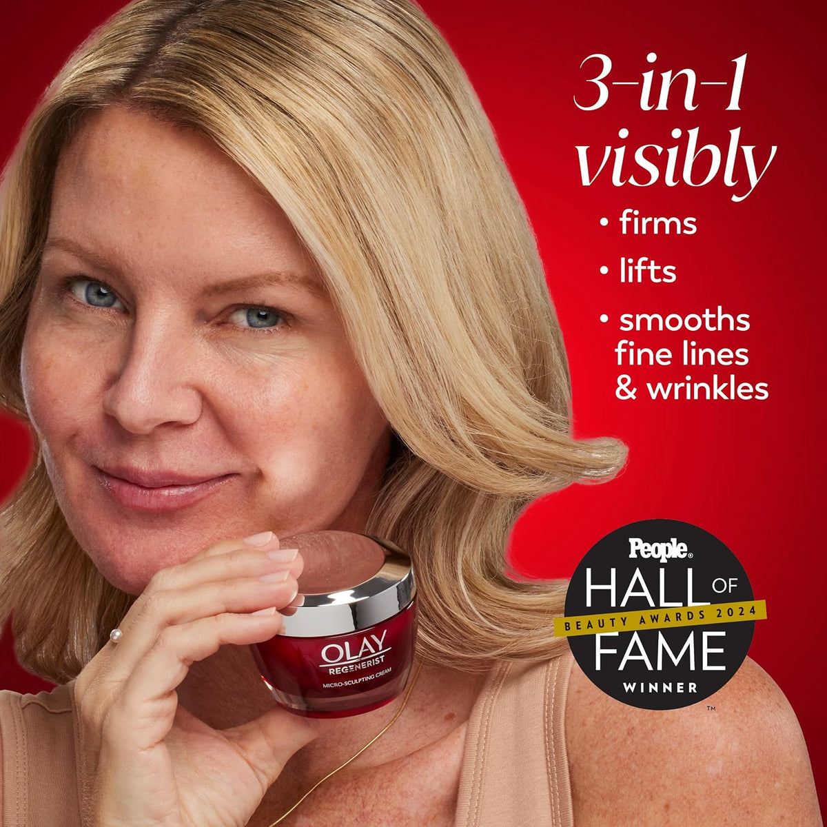 Olay Regenerist cream with niacinamide and hyaluronic acid