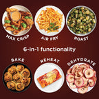 Grey Ninja 6 in 1 air fryer for family meals