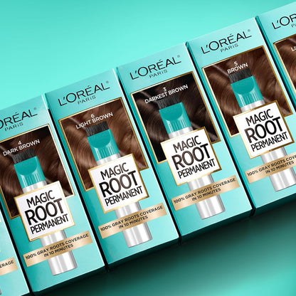 Magic Root permanent hair color kit for gray roots