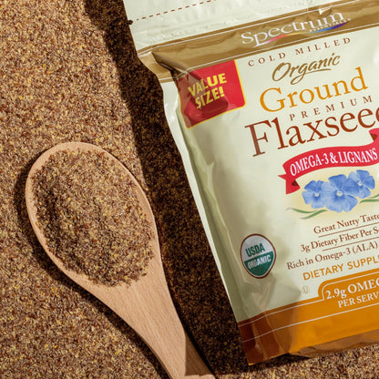 Certified gluten-free organic flaxseed pouch