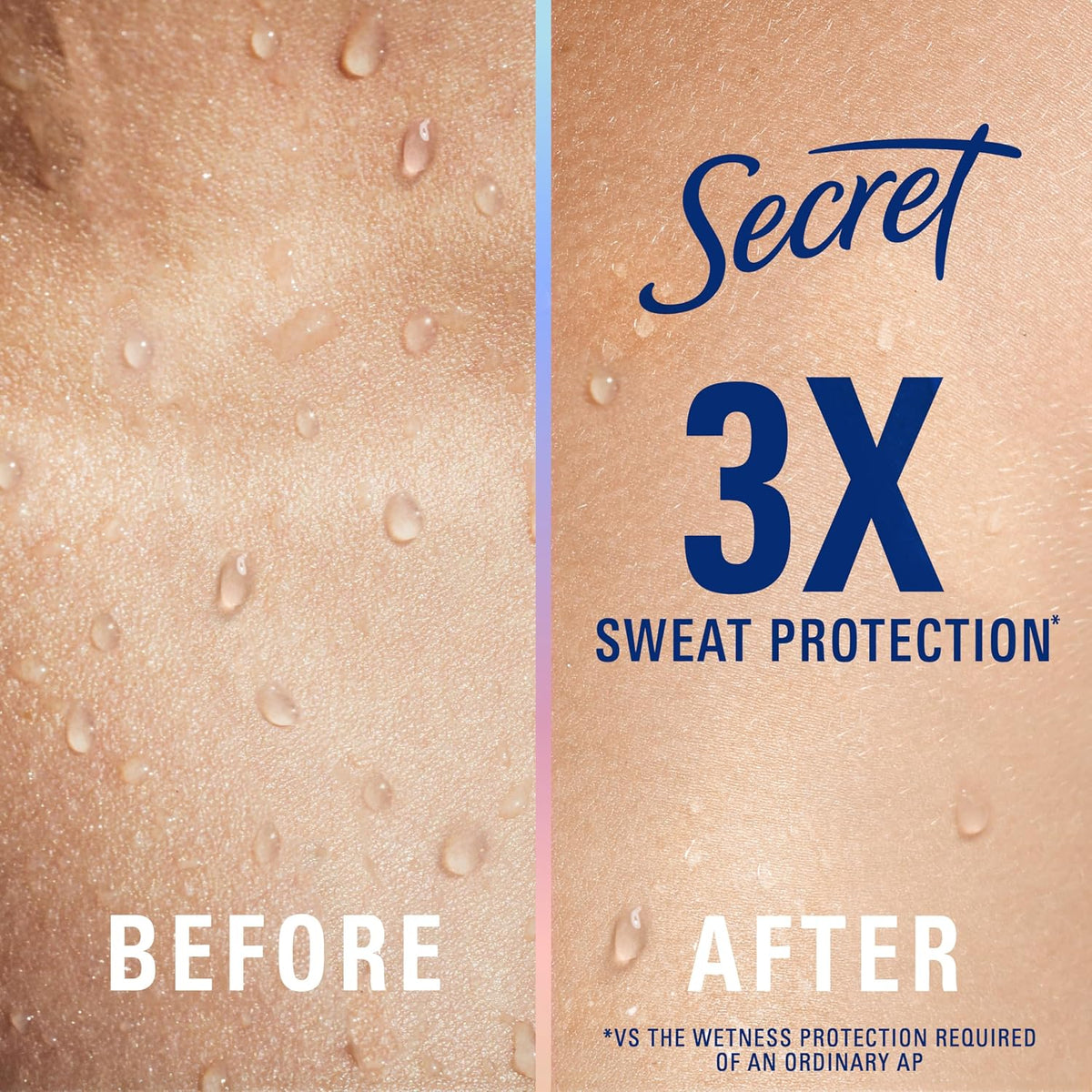 Secret 100HR sweat and odor protection deodorant