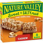 Nature Valley sweet and salty cashew granola bars box