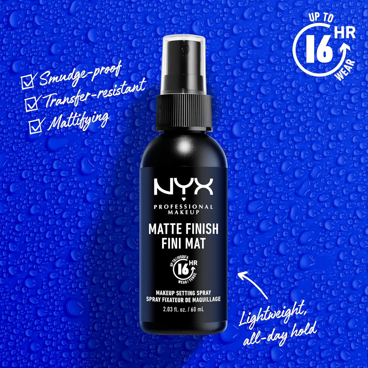 Jumbo NYX lightweight matte makeup setting spray