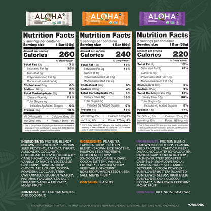 ALOHA organic snack bars for on-the-go fuel