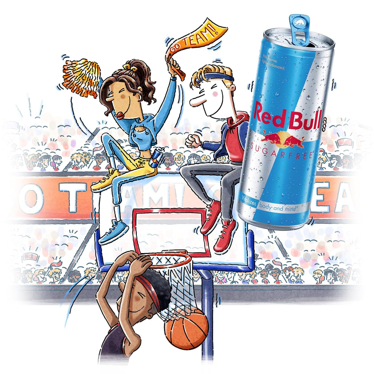 Red Bull Sugarfree canned beverage pack