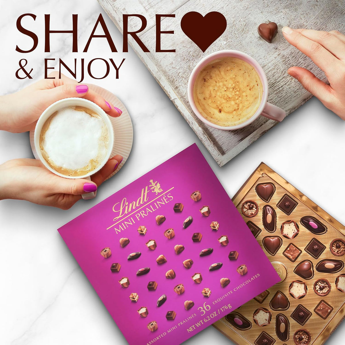 Mini pralines chocolate candy assortment by Lindt