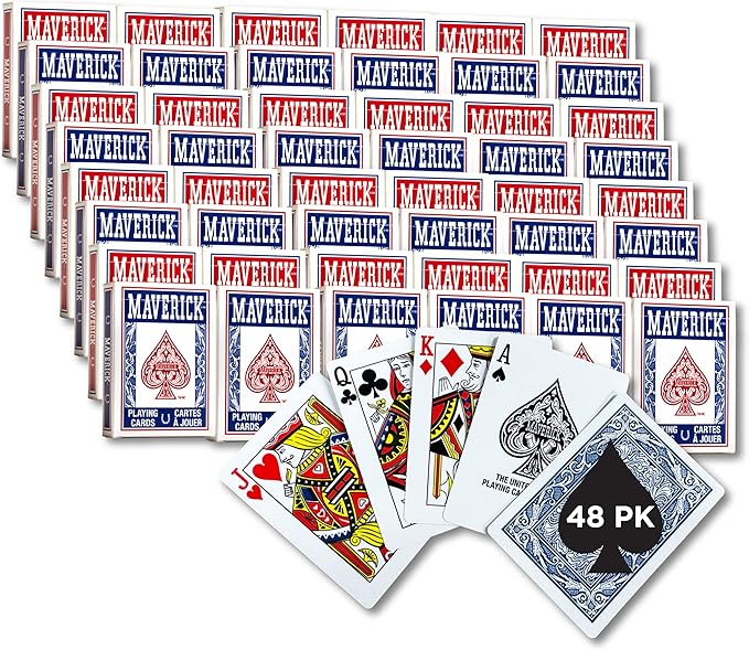 Maverick bulk playing cards for poker and bridge