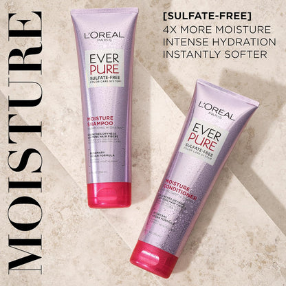 L'Oreal Paris EverPure Moisture hair care bottles