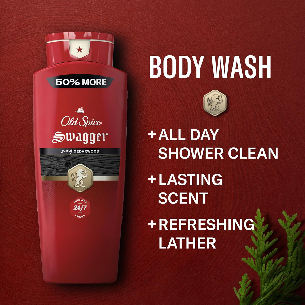 Old Spice Refreshing Body Wash Swagger scent bottles