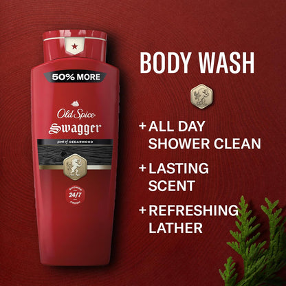 Old Spice Refreshing Body Wash Swagger scent bottles