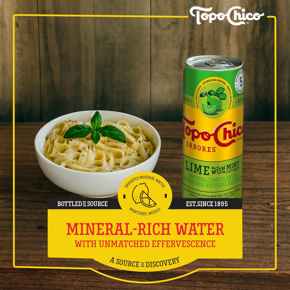 Topo Chico Sabores low calorie sparkling water cans