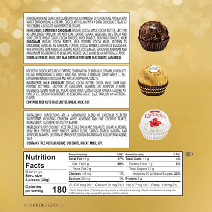 Ferrero Rocher Raffaello Rondnoir assortment box