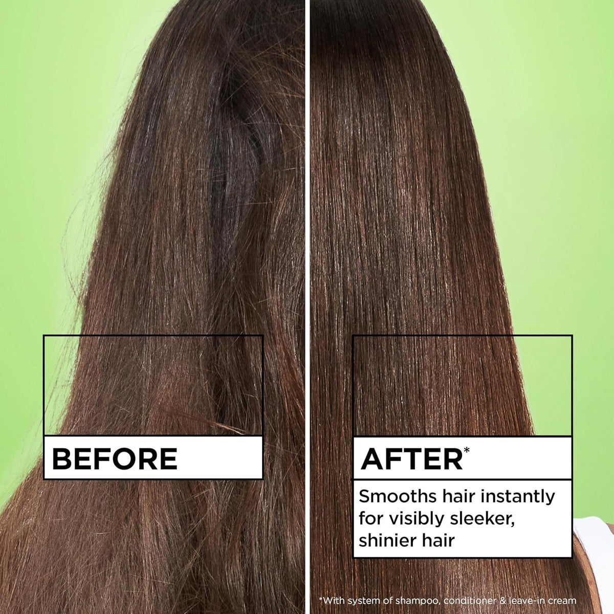 Garnier Fructis no-rinse smoothing hair cream bottle