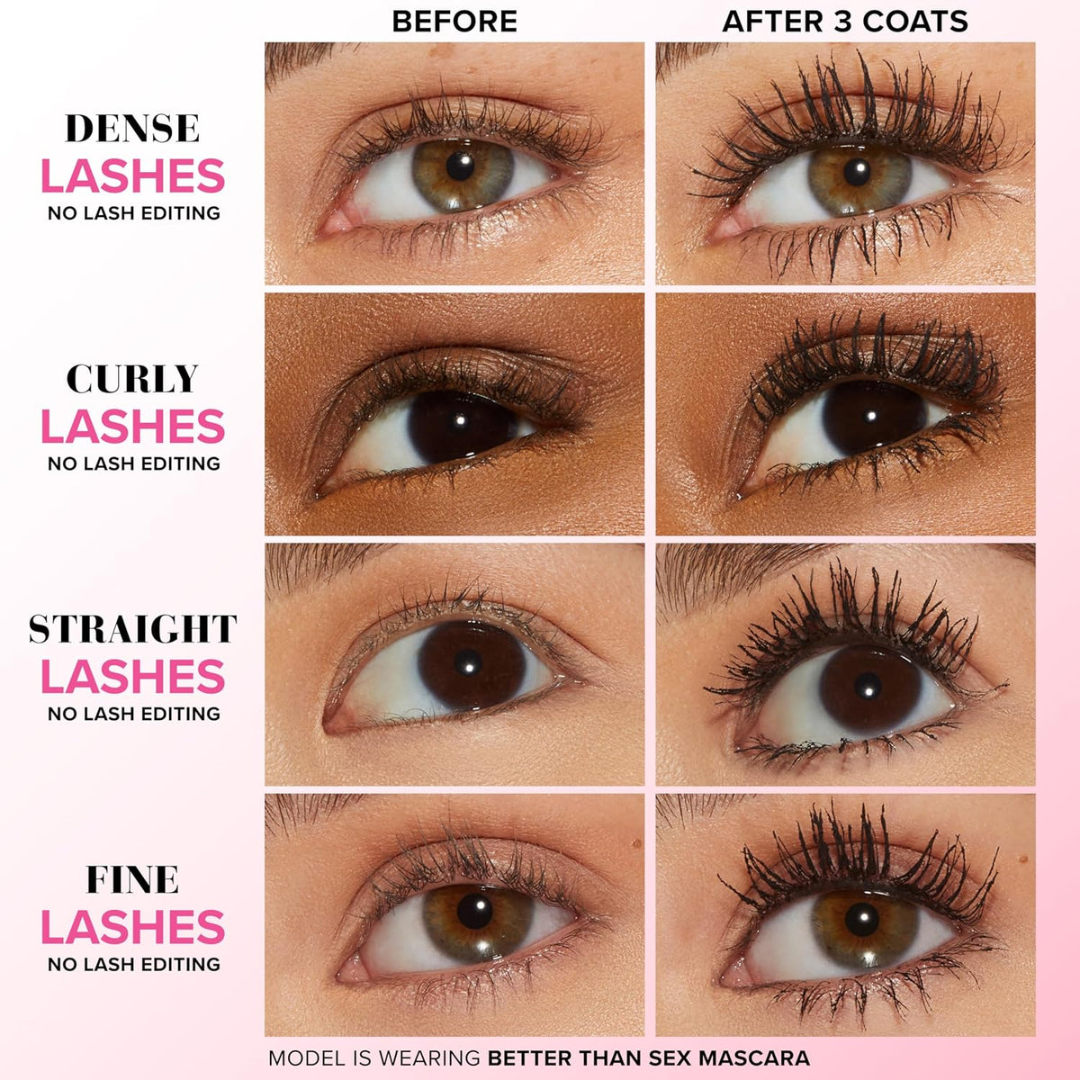 Better Than Sex mascara wand and packaging