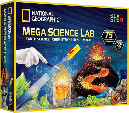 National Geographic Mega Science Lab kit for kids ages 8-12