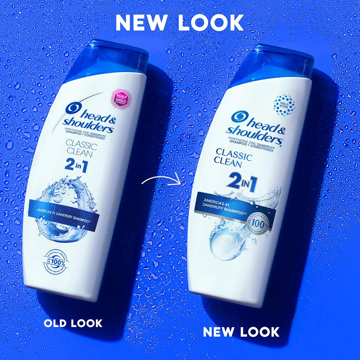 Classic Clean dandruff shampoo and conditioner front label