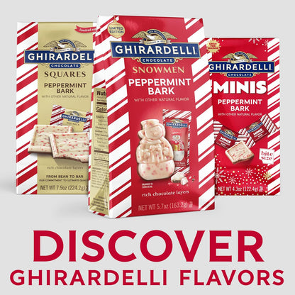 Ghirardelli holiday chocolate candy with peppermint flavor