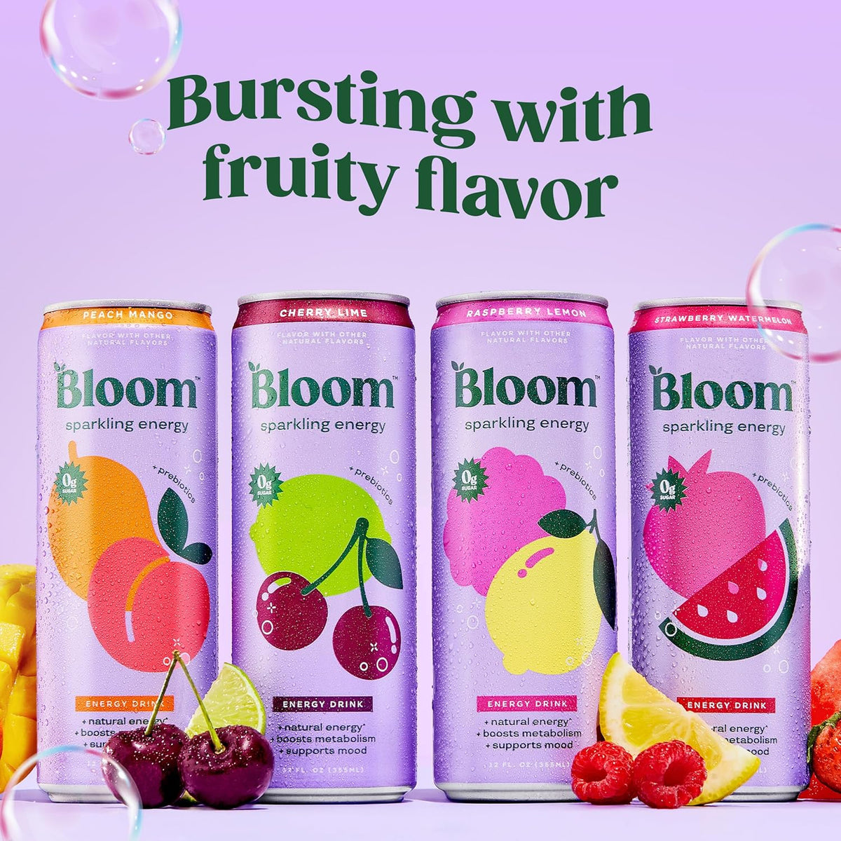 Bloom Nutrition zero sugar energy drink variety pack