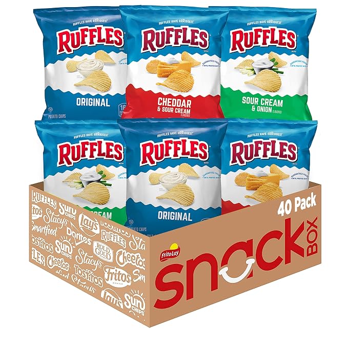 Ruffles Potato Chips Variety Pack 40 count