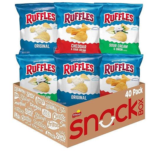 Ruffles Potato Chips Variety Pack 40 count