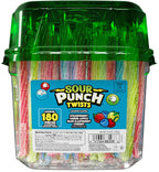 Individually wrapped Sour Punch Twists candy pack