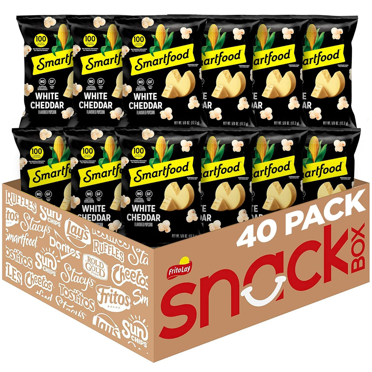 Smartfood white cheddar popcorn snack bags