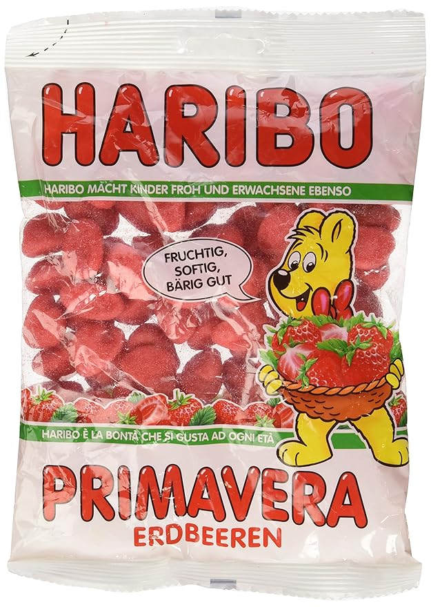 Visit the Haribo Store — Haribo Primavera-Strawberries Gummi Candy 200 g