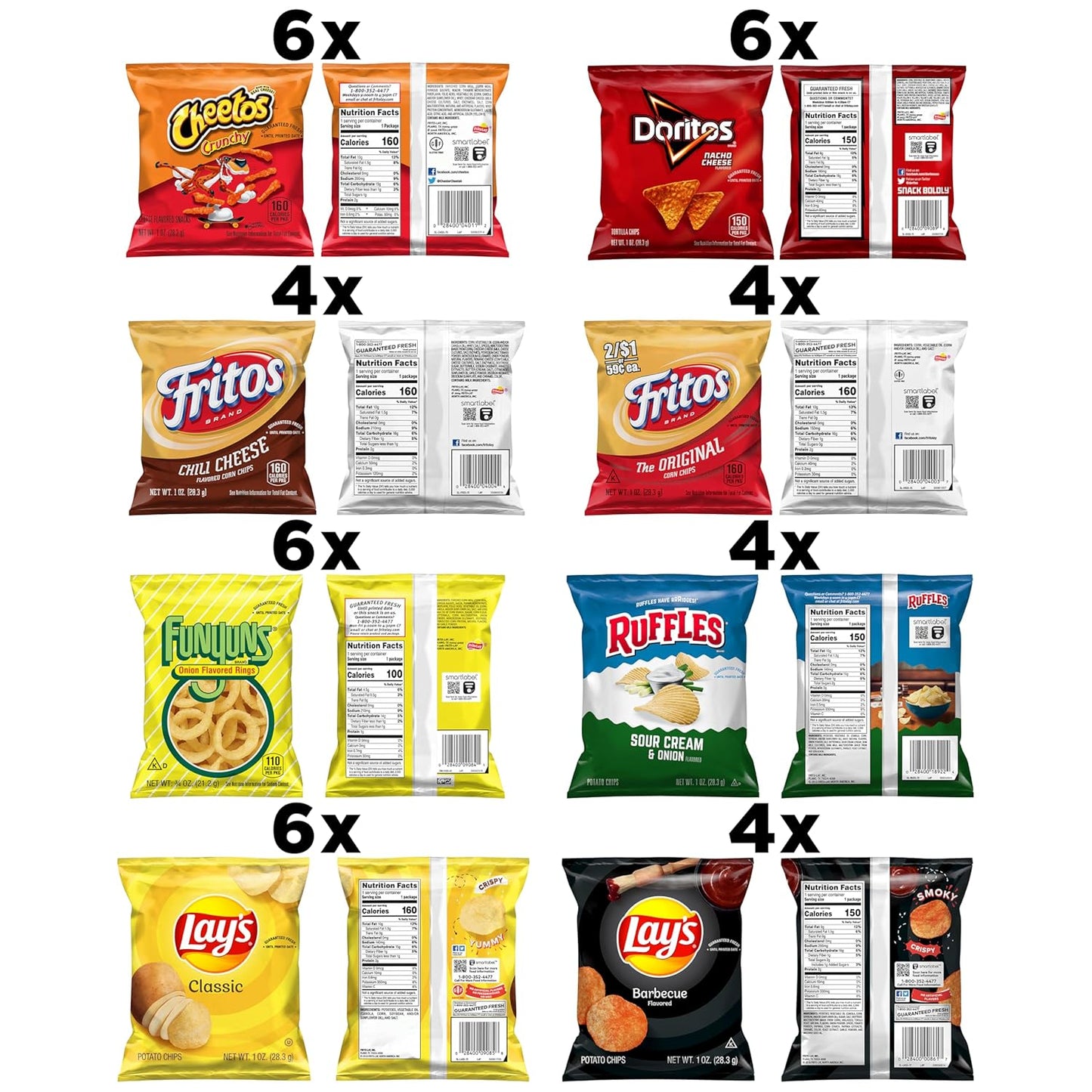 Frito-Lay Fun Times Mix Variety Pack, 40 Count