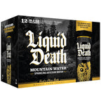 Recyclable Liquid Death water cans 12 count