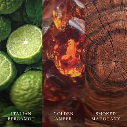 Fireside amber vetiver musk WoodWick candle