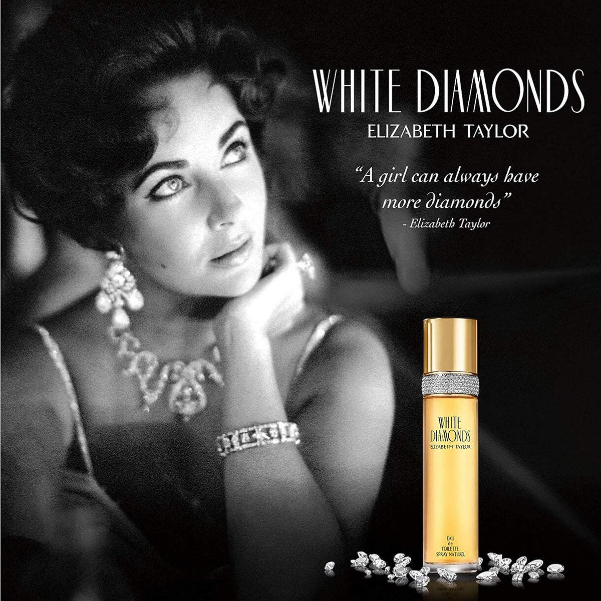 White Diamonds fragrance set with body cream and wash