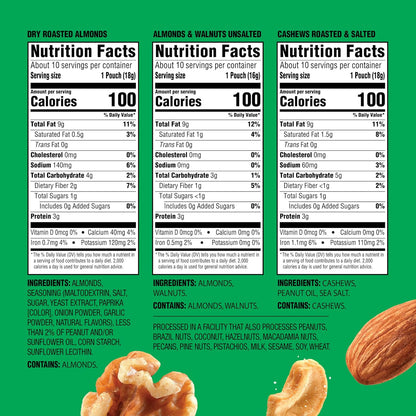 Emerald dry roasted almonds snack packs