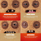 Fuggler key ring plush with quirky face