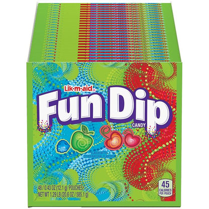 Lik-m-aid Fun Dip assorted flavor party pack 48 count