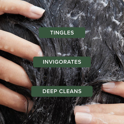 Refreshing scalp shampoo with peppermint and lavender