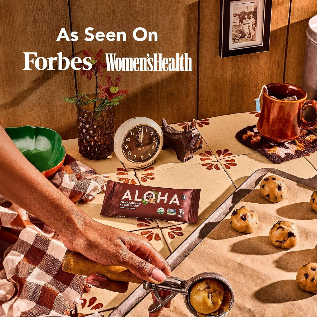 ALOHA Certified B Corp plant based protein bars